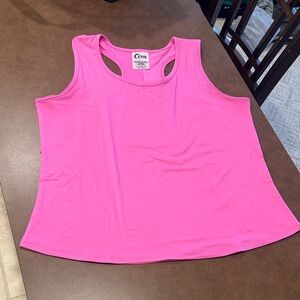 Zyia Vented Open Back 2 Pink Tank - L